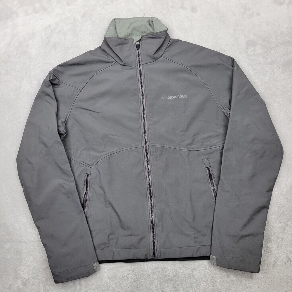 Rossignol Ski Jacket Women Medium Coat Wind Stopper Fleece Lined Zip Up Mountain